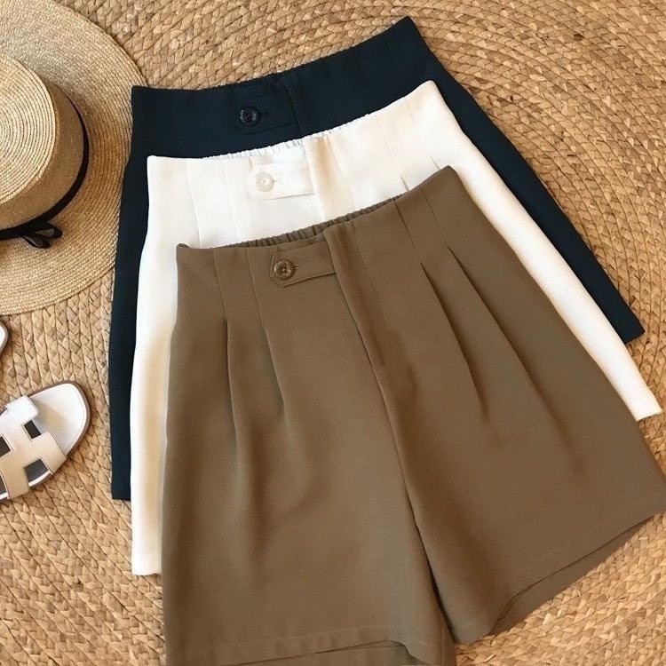 Quần short nữ cạp liền cúc gài siêu Hot - SP