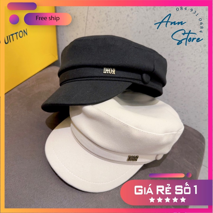 Mũ Kepi dạ thời trang cao cấp, phom dáng chuẩn đẹp, màu sắc trang nhã, dễ dàng phối đồ, mẫu mới 2023