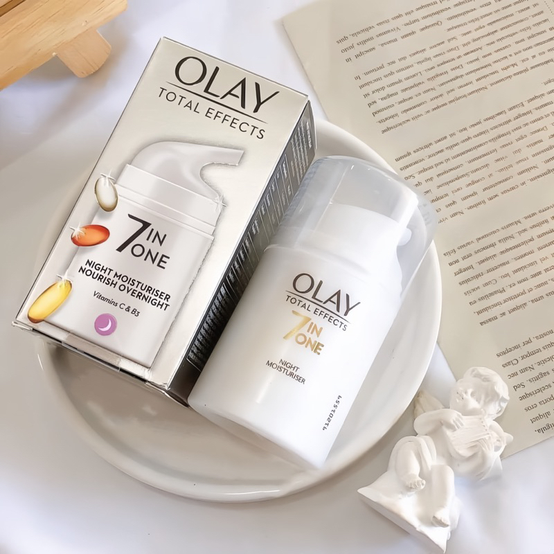 Set dưỡng trắng Olay 7in1 bản UK - Kem Olay ngày đêm