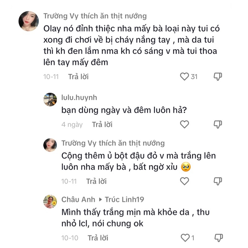 Set dưỡng trắng Olay 7in1 bản UK - Kem Olay ngày đêm