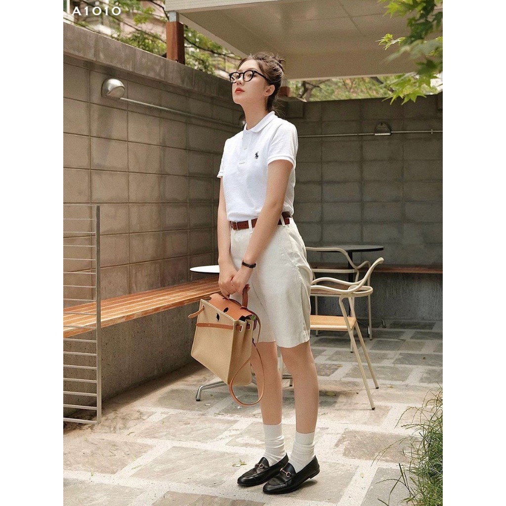 Áo len polo trơn thêu ngựa full cúc dư xịn đẹp A1010