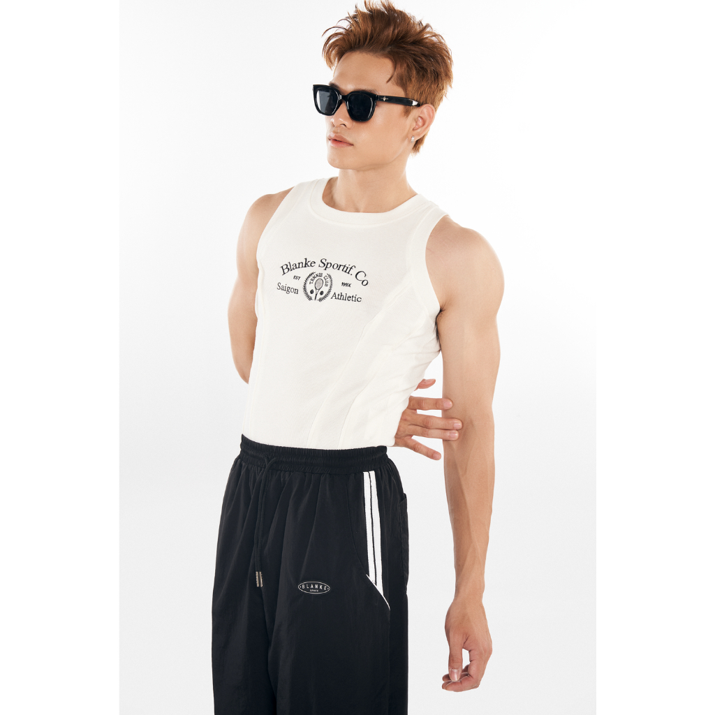 BLANKESPACE Áo Thể Thao TENNIS TANK Vải Cotton Co Giãn Thấm Hút Tốt Nam Nữ Unisex