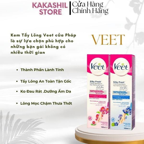 Kem Tẩy Lông Veet 100ml - Kem tẩy lông Velvet -Chính Hãng