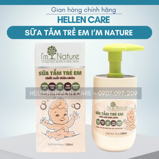 Sữa tắm trẻ em cho bé i'm nature ngừa rôm sảy - cảm gió 120ml