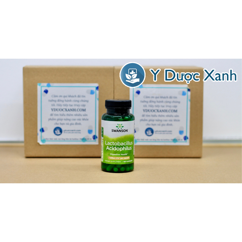 SWANSON LACTOBACILLUS ACIDOPHILUS, 100 viên, Hỗ trợ hệ tiêu hóa cho người lớn