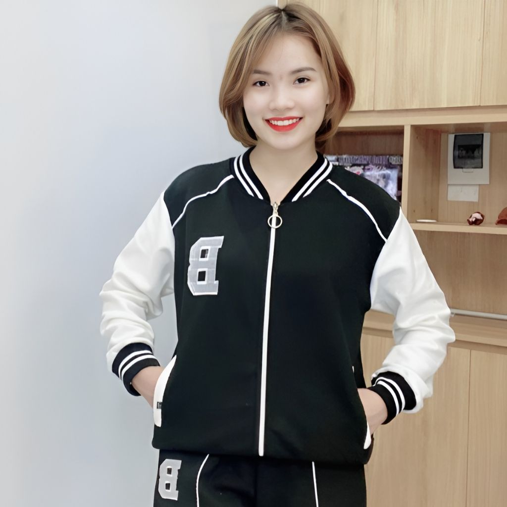 Sét bộ chữ B đen phối tay trắng, tay hơi lem .