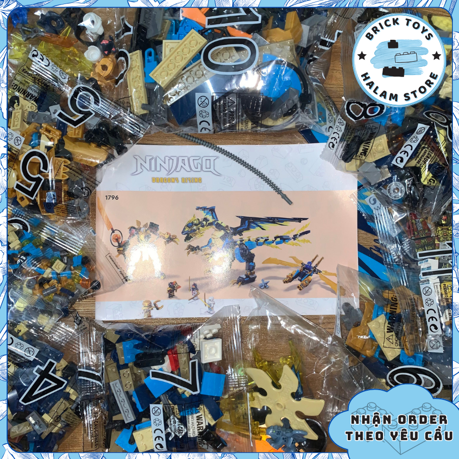 Đồ chơi lắp ráp Ninjago Dragons Rising 1796 88086 71796 - Mô hình lắp ghép Ninja City Rồng sét vs Empress Mech