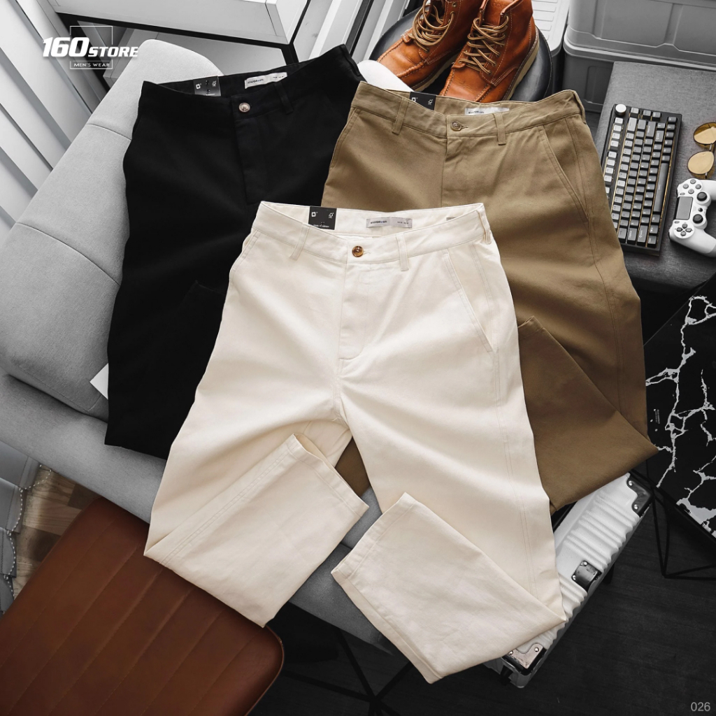 Quần kaki nam ICONDENIM form Straight Fit cá tính năng động - QKID0026