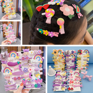 Set kẹp tóc cho bé gái nhiều kiểu dáng, cặp tóc đa dạng màu sắc The Little Girl
