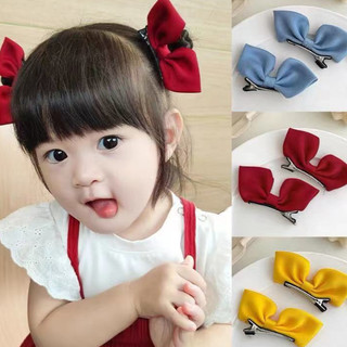 Set 2 chiếc kẹp tóc nơ voan phong cách tiểu thư cute, cặp tóc đáng yêu cho bé gái