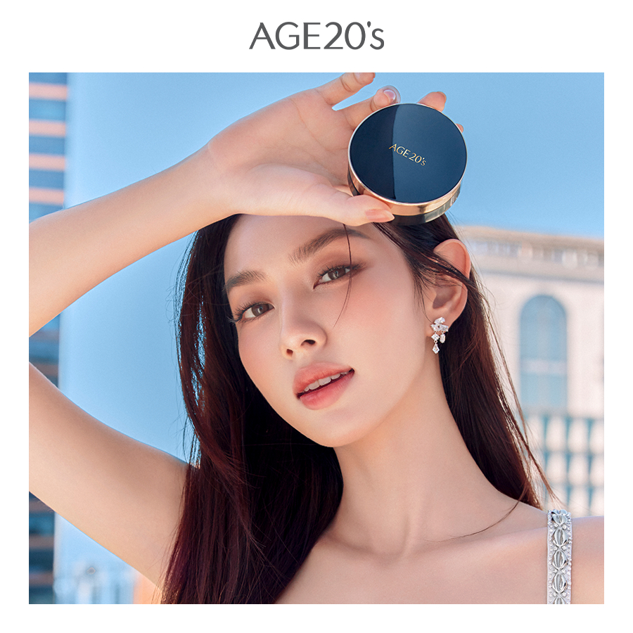 [TẶNG 1 LÕI] Phấn Tươi X2 Che Khuyết Điểm AGE 20’S Signature Essence Cover Pact Intense Cover 14g