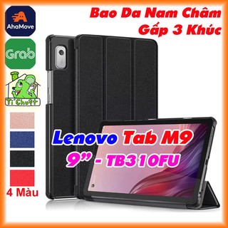 [Ảnh Thật] Bao Da Lenovo Tab M9 9" 2023 TB310FU Gấp 3 Khúc Lưng Cứng Có Nam Châm
