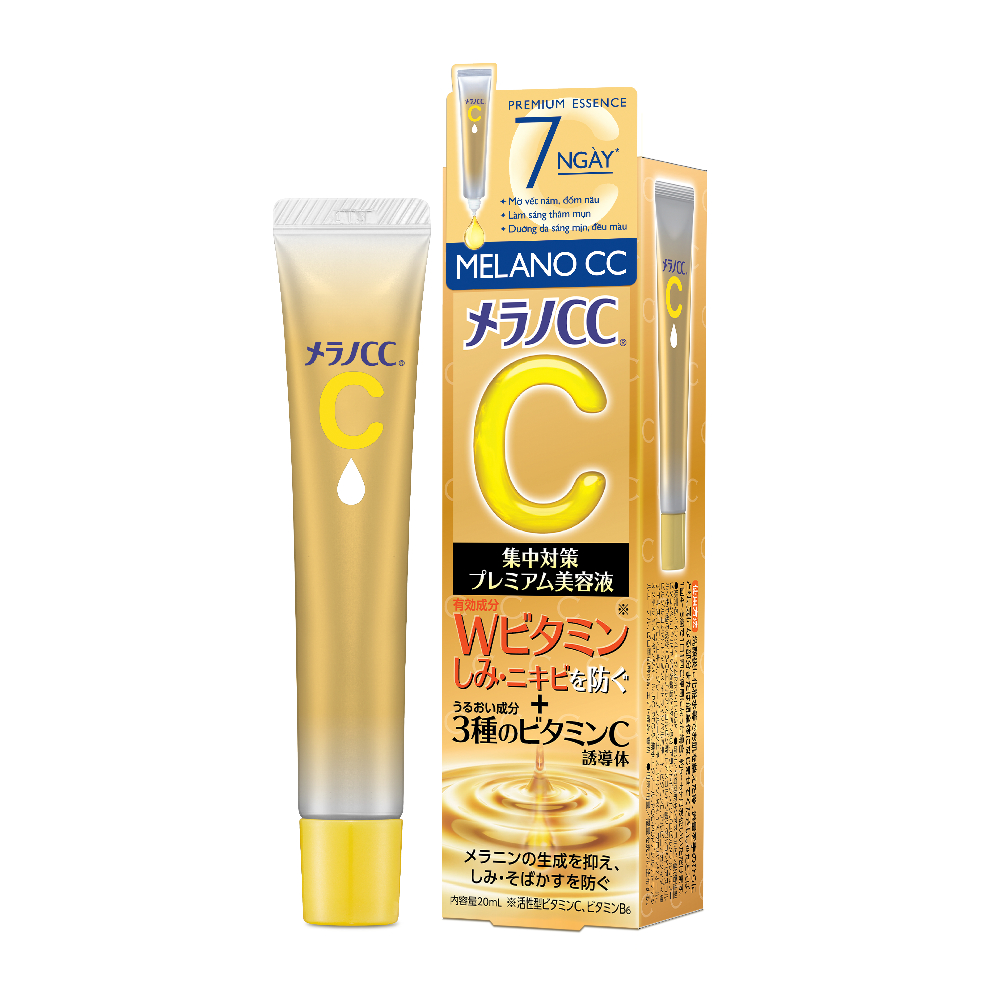 Tinh chất vitamin C dưỡng trắng, mờ thâm cao cấp Melano CC Premium Whitening Essence 20ml