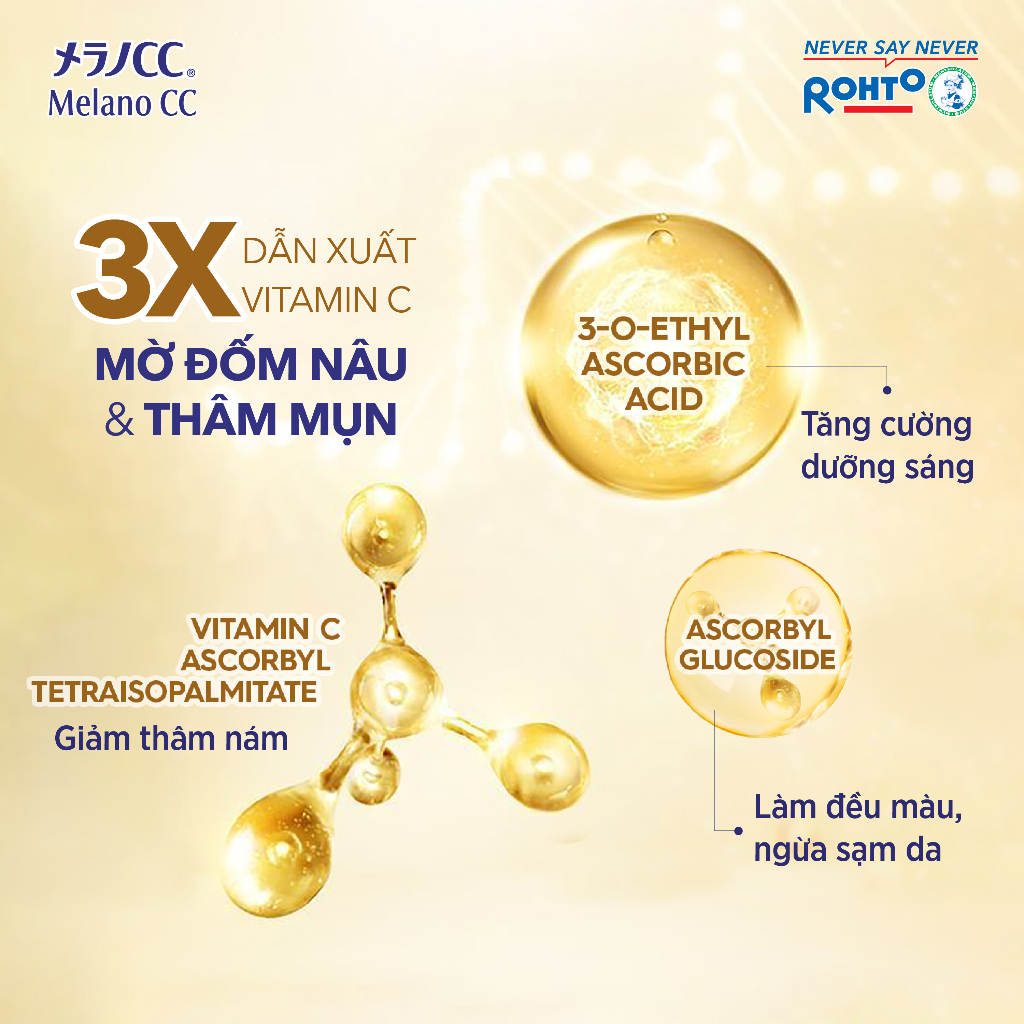 Tinh chất vitamin C dưỡng trắng, mờ thâm cao cấp Melano CC Premium Whitening Essence 20ml