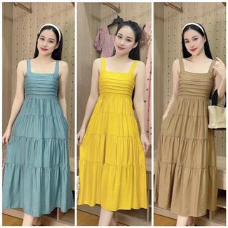 Váy đũi maxi chun sau có túi bên [V45] Kho Sỉ Bảo Ngọc