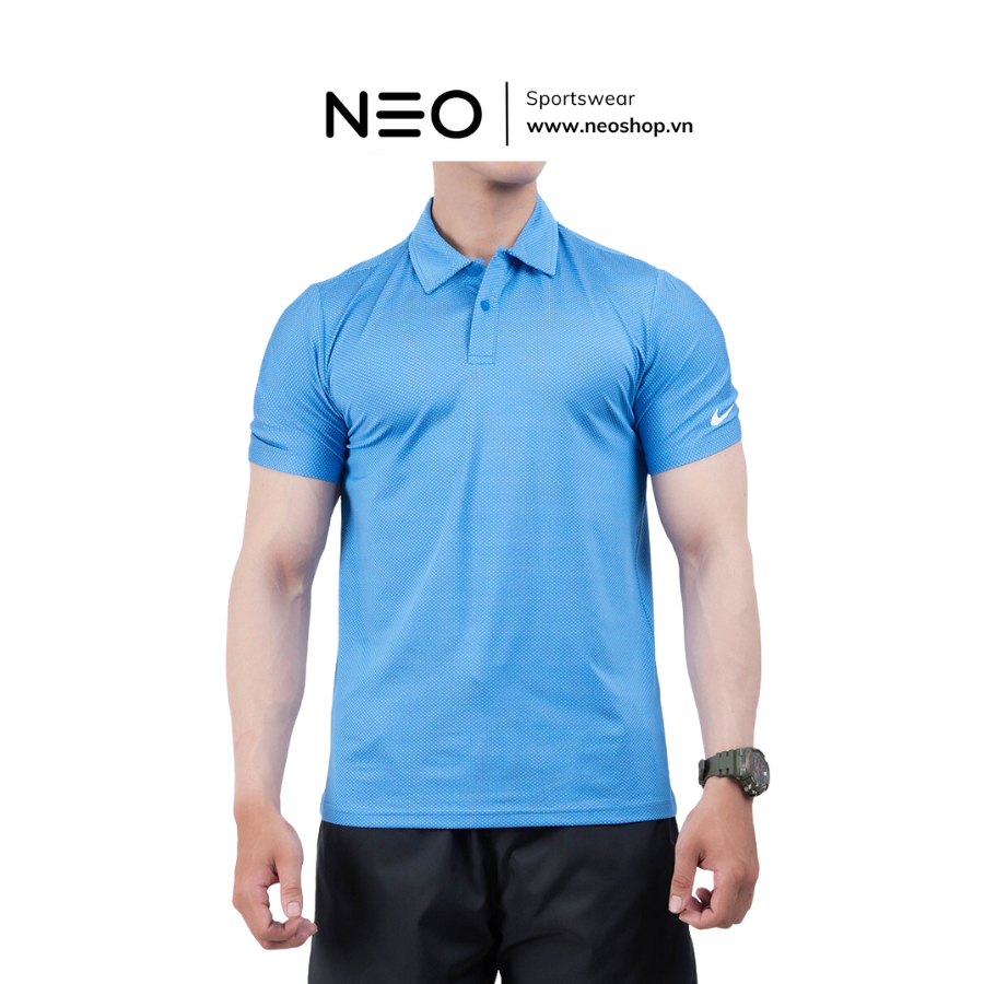 Áo Thun_NlKE Thao Dri-FIT Golf Polo – Xanh da trời