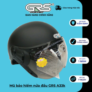 Nón bảo hiểm nửa đầu cho nam nữ GRS A33k chính hãng nhiều màu