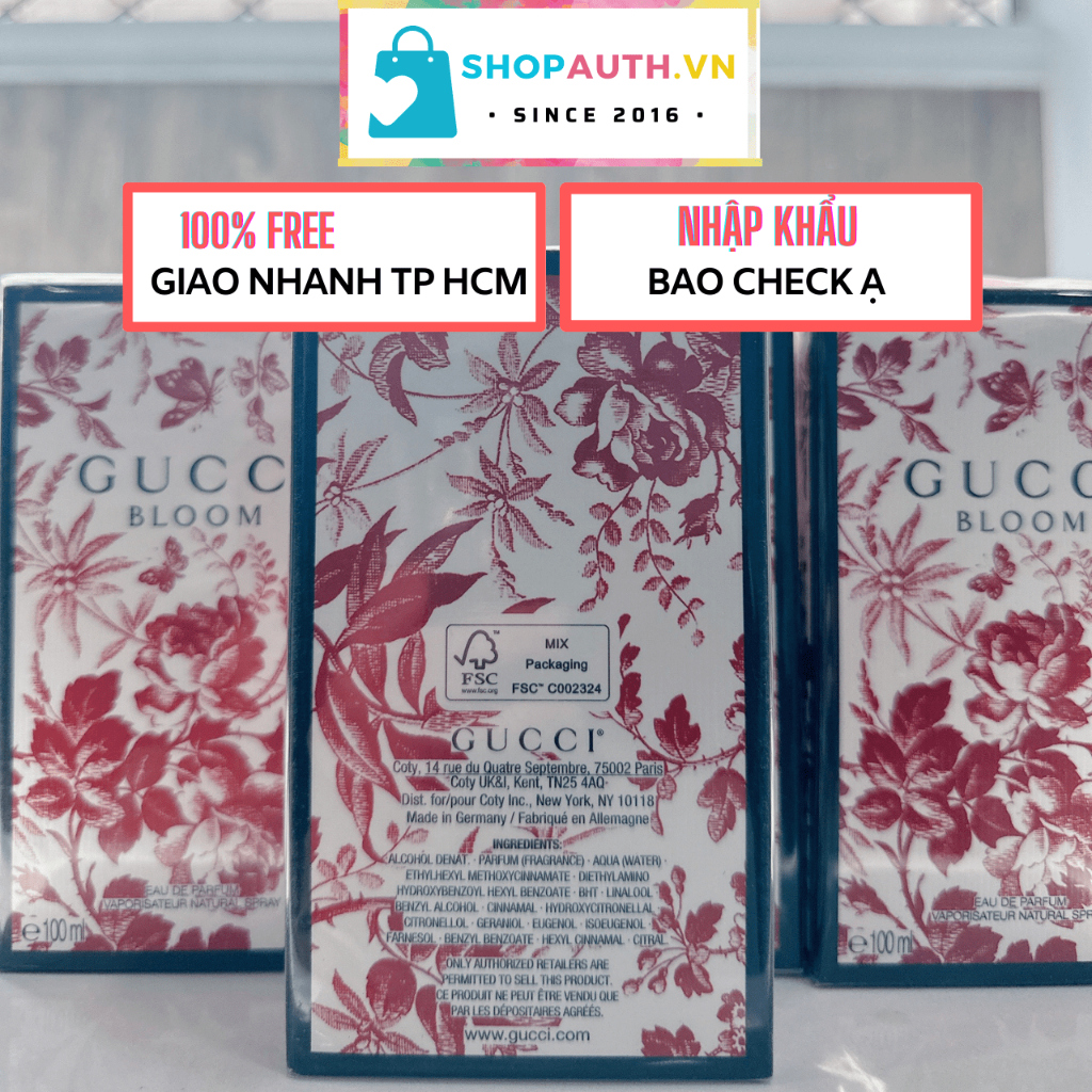 Nước hoa Gucci Bloom Eau de Parfum For Her 100ml