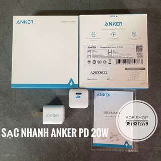 Củ sạc nhanh Anker Powerport III Nano 20W - Bảo hành 12 tháng 1 đổi 1