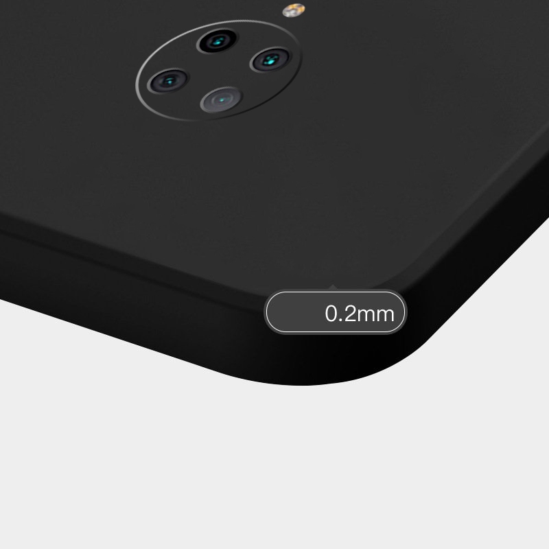 Ốp lưng Xiaomi Redmi K30 Pro, Poco F2 Pro cạnh viền vuông, có bảo vệ camera Đen Ốp Trơn