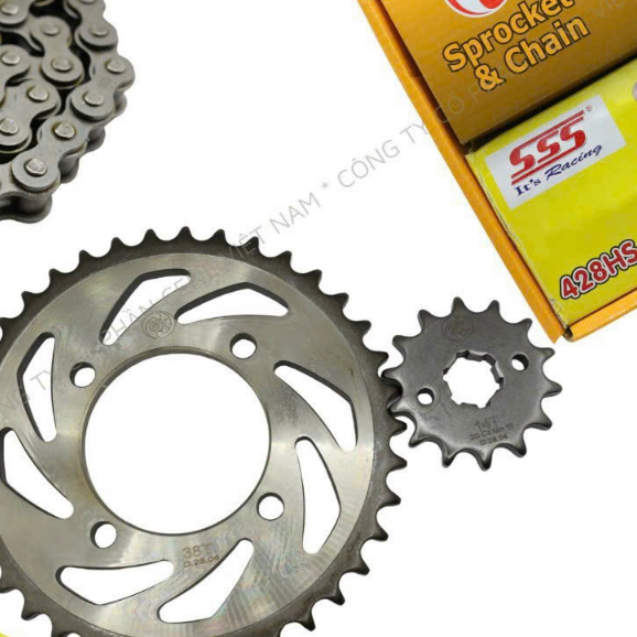 Nhông sên dĩa GK SSS nhật chất lượng tốt sử dụng cho các dòng xxe honda, yamaha