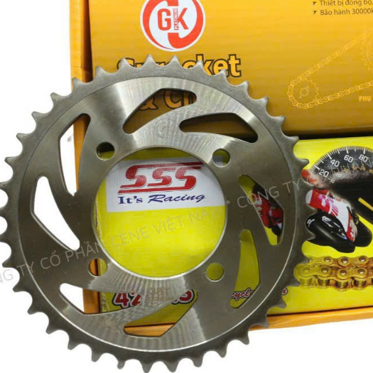 Nhông sên dĩa GK SSS nhật chất lượng tốt sử dụng cho các dòng xxe honda, yamaha