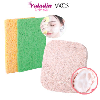 Bọt biển rửa mặt Vacosi set 2 miếng BN01 | Miếng rửa mặt Vacosi Bp26