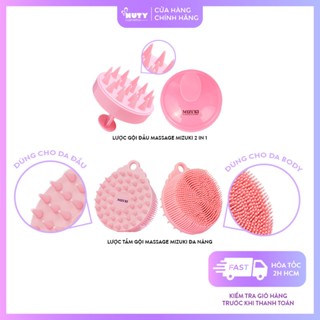  Lược Gội Đầu Massage Da Đầu Thư Giãn 2in1 Mizuki  Màu Ngẫu Nhiên  