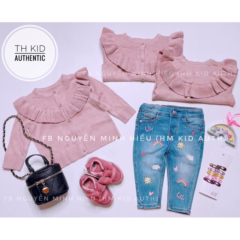 Áo len carigan bèo Hồng