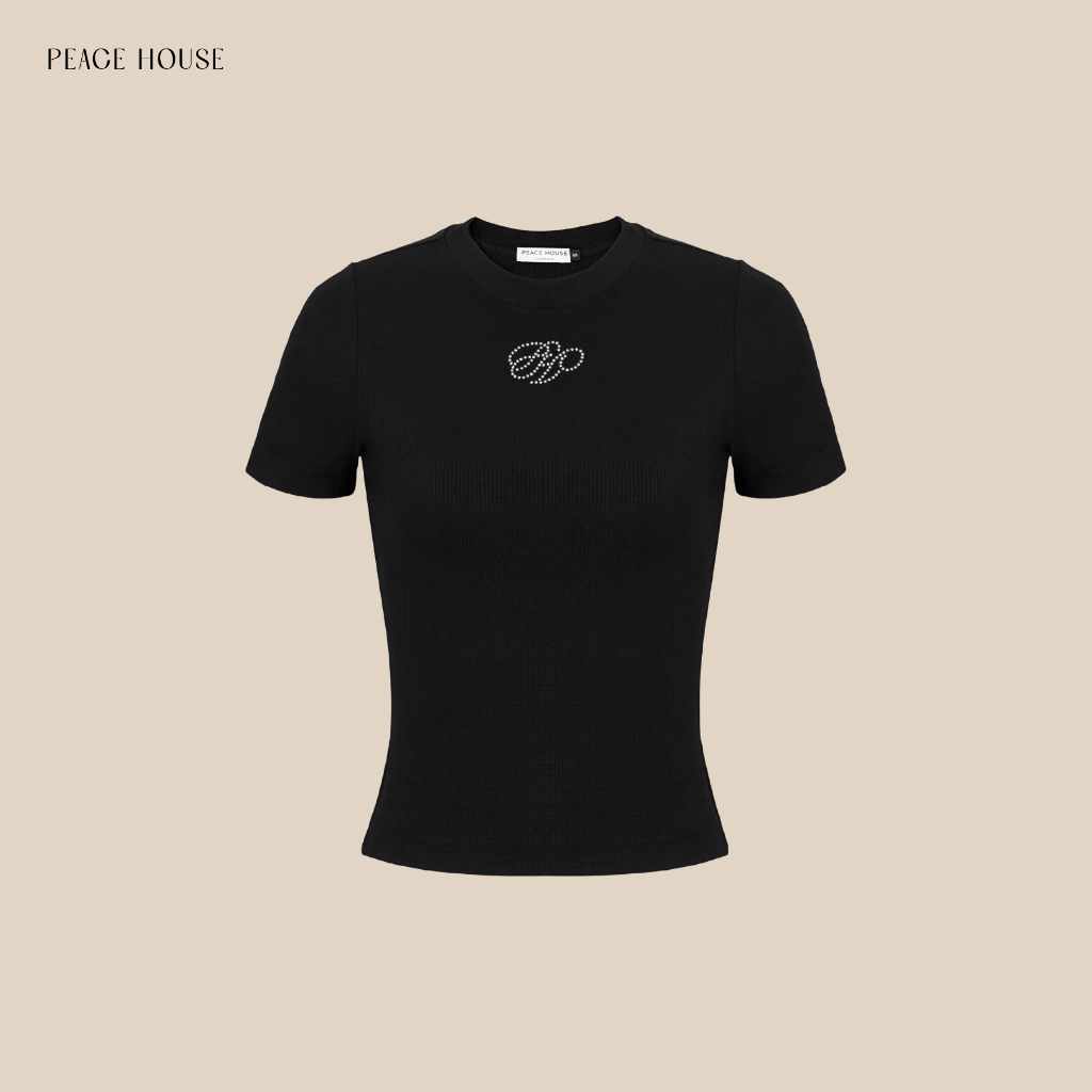 Áo babytee thun tăm đính đá , Peace House Clothing