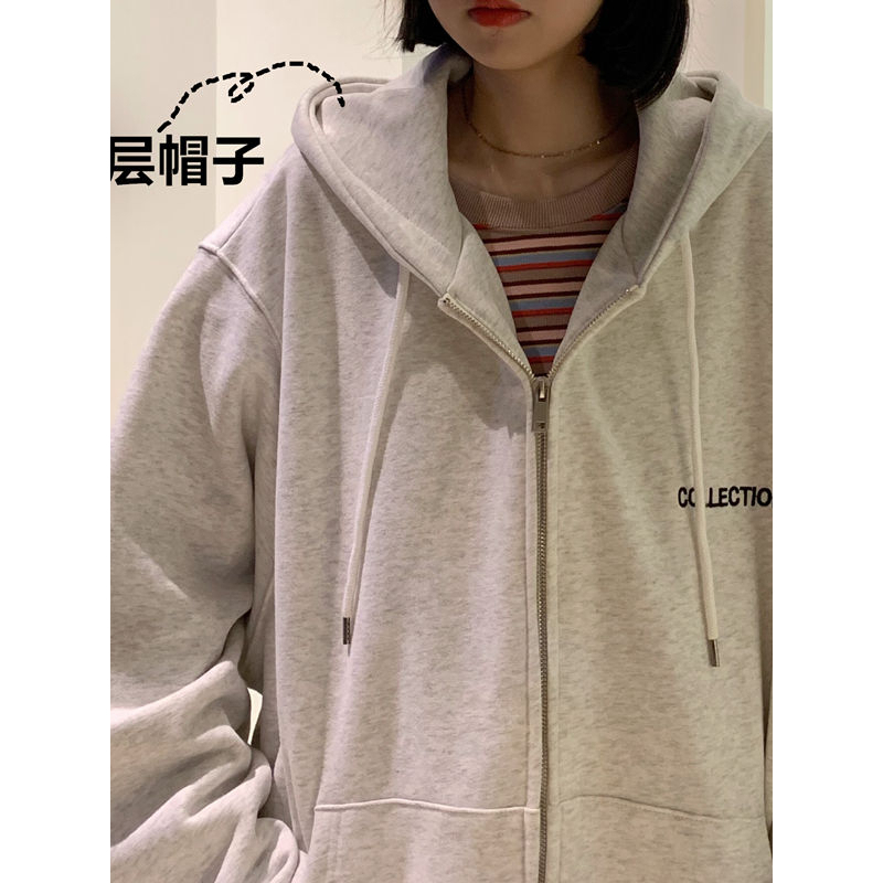 Áo khoác nỉ COLLECTION,áo khoác hoodie zip dáng rộng form unisex tay bồng siêu đẹp 2023