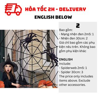 Nhện Và Mạng Nhện Trang Trí Halloween BBHL143
