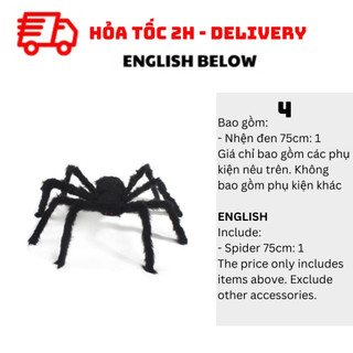 Nhện Và Mạng Nhện Trang Trí Halloween BBHL143