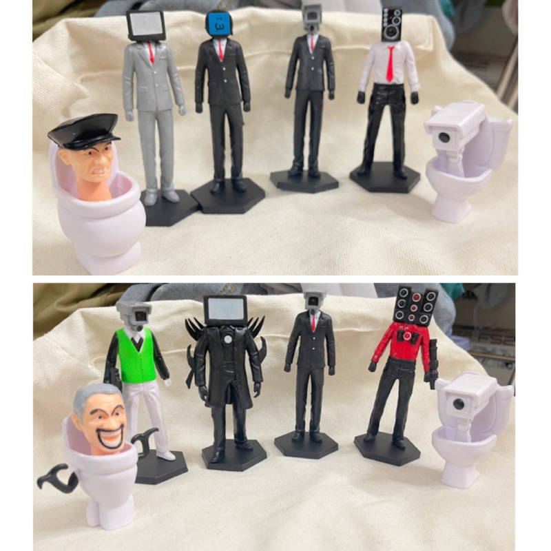 Bộ Đồ Chơi Mô Hình Nhân Vật SKIBIDI TOILET 7-15cm