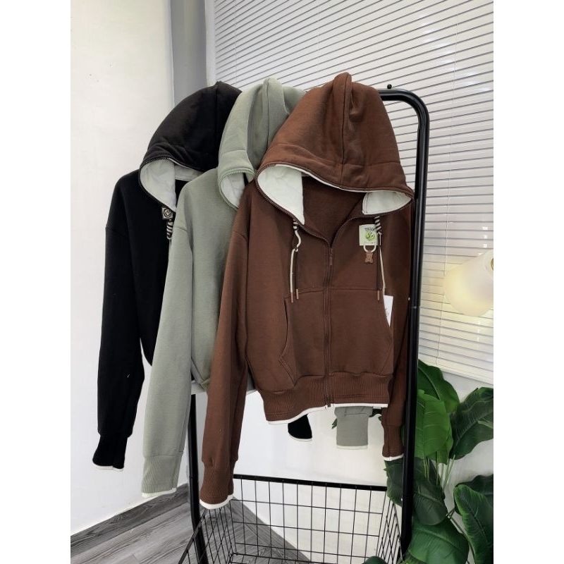 Áo Khoác Nỉ Cotton 2 Lai Mẫu Mới