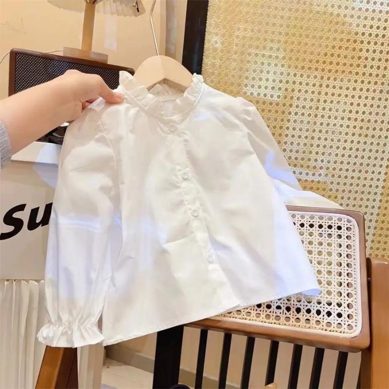 Set áo sơ mi+ váy yếm jean bé gái 🍓 Hàng QCCC 🍓 Set bé gái size 90-140