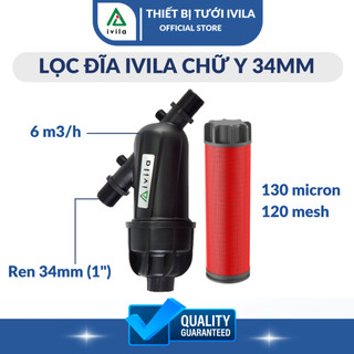 Lọc đĩa IVILA chữ Y 34mm , Lọc đĩa chữ Y phi 34, Lọc nước tưới cây, lọc cặn rác thải dùng trong hệ thống tưới