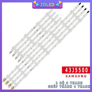 Thanh led tivi samsung 43j5500 mới 100% hàng zin hãng lưng đồng, thanh gồm 4 thanh 7 bóng và 4 thanh 4 bóng, mỗi bóng 3