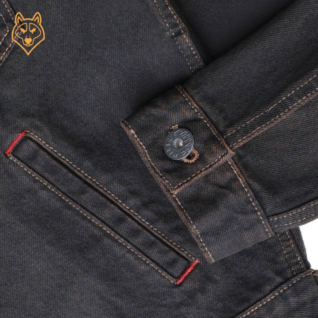 Áo Khoác Denim/Jeans Nam Type II 13.5 Oz - overdye selvedge denim, dáng regular, màu nâu đậm - Copper Denim