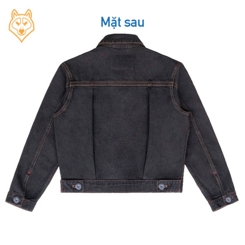 Áo Khoác Denim/Jeans Nam Type II 13.5 Oz - overdye selvedge denim, dáng regular, màu nâu đậm - Copper Denim