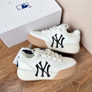 [Siêu phẩm- gấu sneaker] giày thể thao sneaker mlb ny đế nâu bánh mì mẫu mới, giày mlb chunky wide new york nam nữ