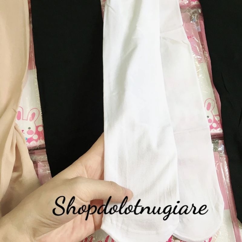 Quần tất cho bé gái mặc thu đông dày vừa 3 màu da, đen, trắng