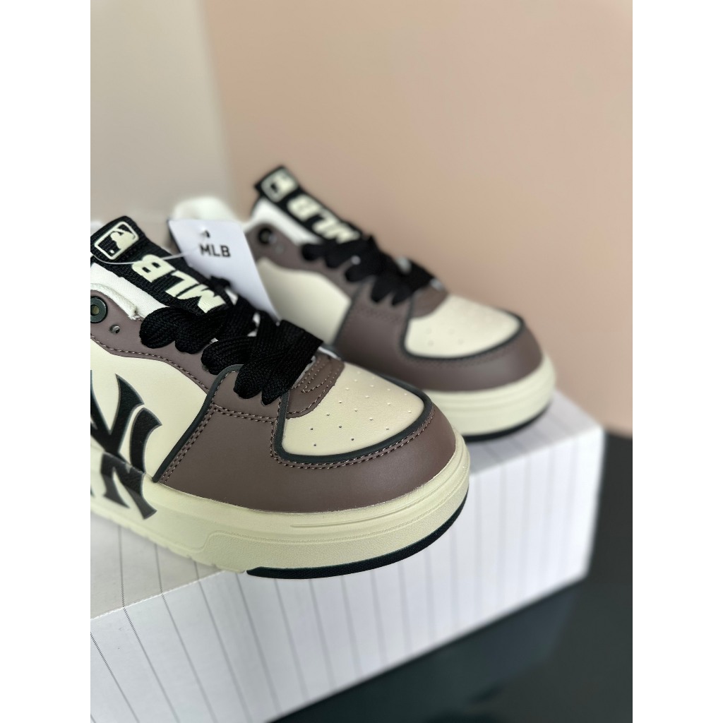 Giày thể thao sneaker mlb liner nâu mẫu mới, mlb liner ny đen nâu mlb liner basic new york