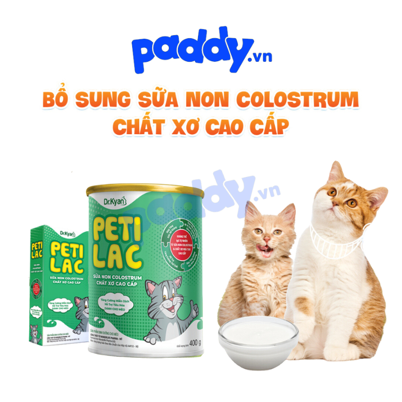 Sữa cho Mèo PETILAC - Bổ sung sữa non Colostrum & Chất xơ cao cấp