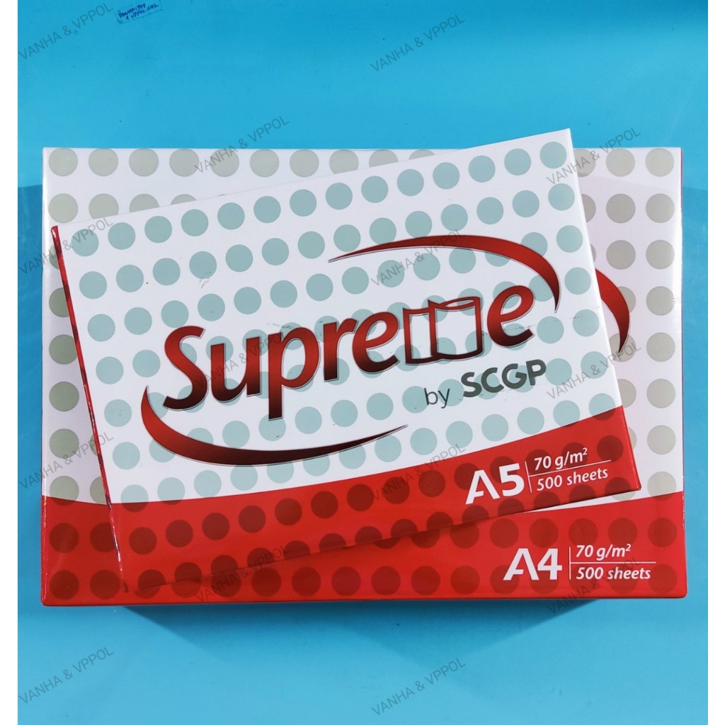 SUPREME  giấy in, giấy photo size A4