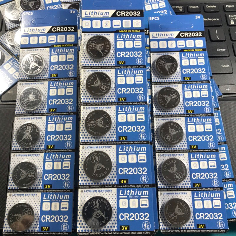 Vỉ 5 viên pin Cmos Lithium CR2032 3V loại tốt dùng cho máy tính Pc, laptop, thiết bị điện tử