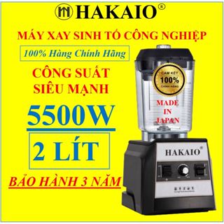 Máy Xay Công Nghiệp Xay Đá HAKAIO Nhật Bản Sinh Tố, Đồ Khô Cứng Các nút điều khiển dễ dàng bảo hành 24 tháng