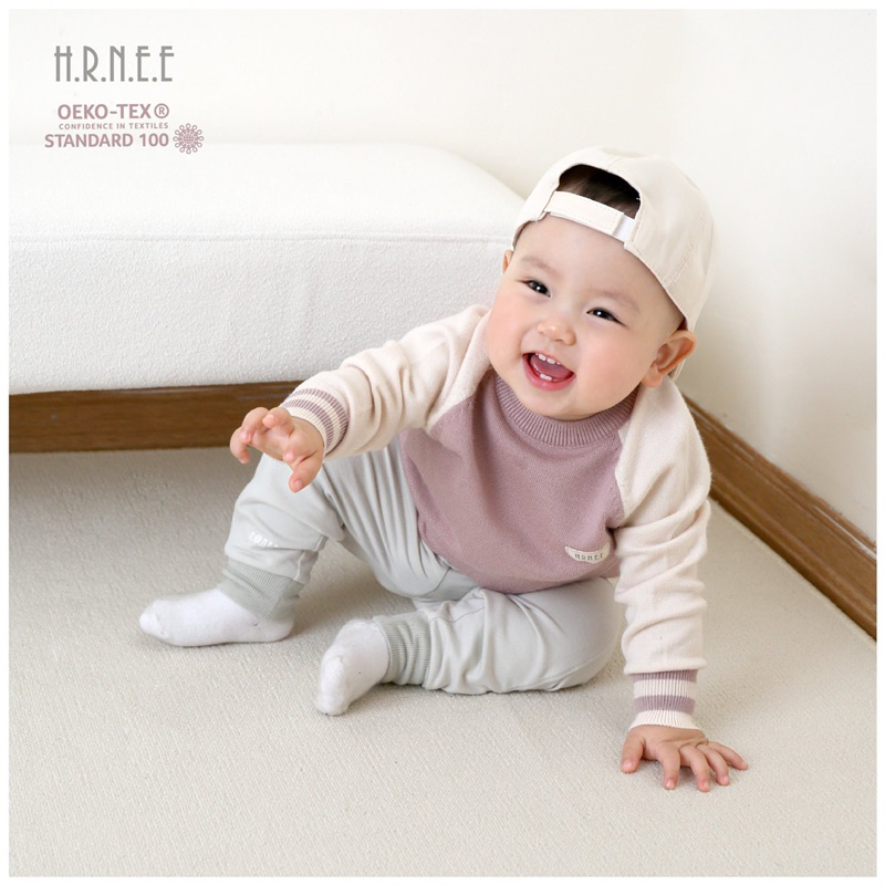 HRNEE - Áo Len Cổ Tròn Hrnee Dành Cho Bé Trai, Bé Gái