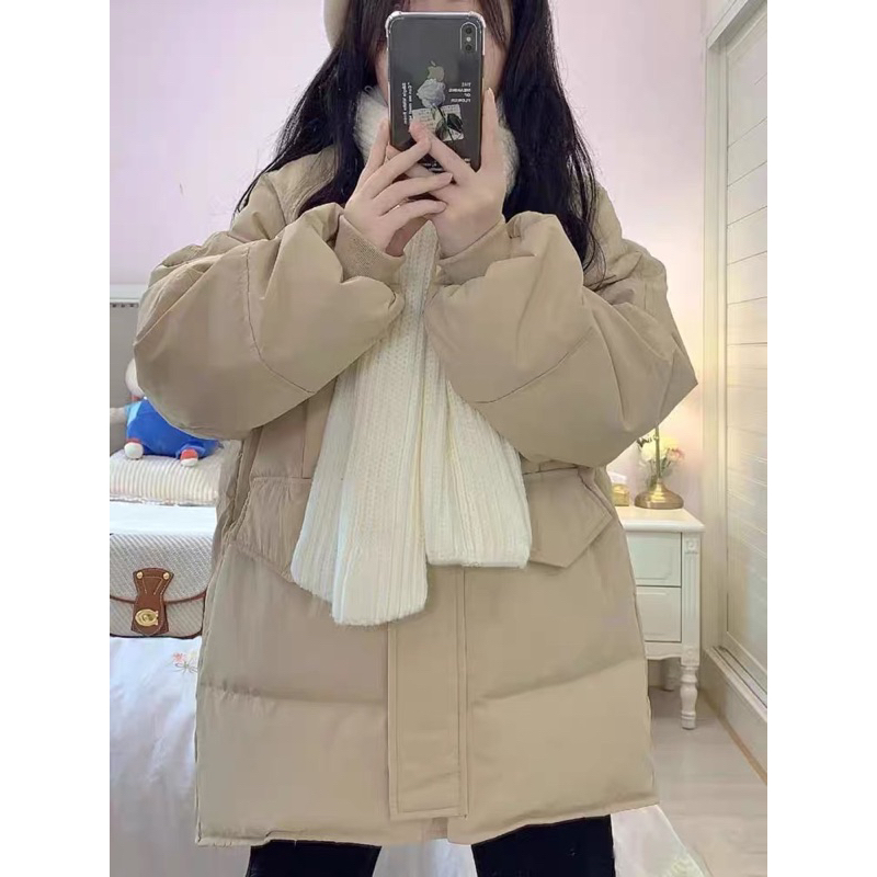 Khăn Len Đan Lông Cừu Vuông Kiểu Hàn