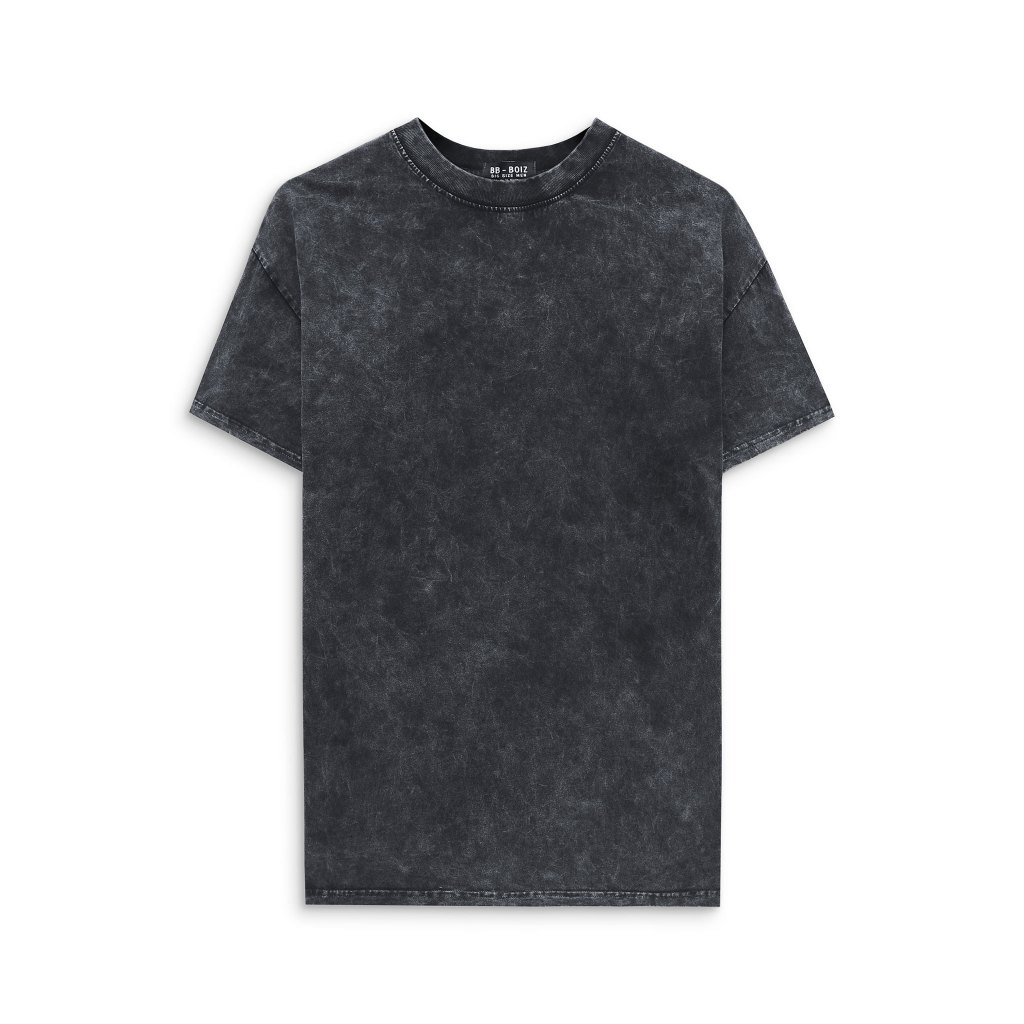 - Áo Thun Wash Nam Tay Ngắn Cotton Wash Xi Măng Bigsize 65kg - 120kg - Trơn